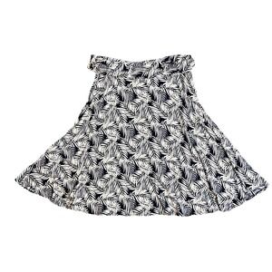 Max Studio Y2K Knit Skirt L Navy White Coastal Chic‎ Beachcore Grandma Resort